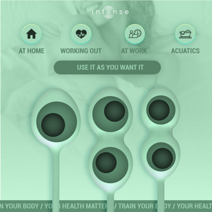 INTENSE - Bola Kegel Charli Verde Claro Kit
