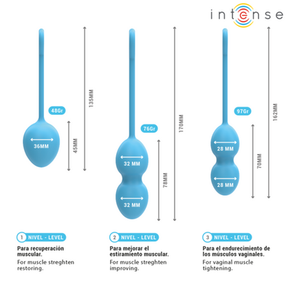 INTENSE - KIT BOLAS DE KEGEL CHARLI AZUL
