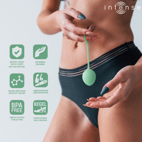 INTENSE - Bola Kegel Charli Verde Claro Kit