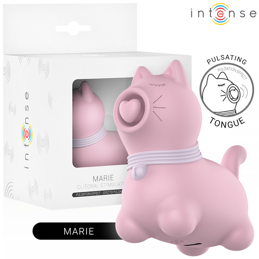 INTENSE - MARIE PINK EFEITO DE PULSAÇÃO ESTIMULADOR DE LÍNGUA - VIBRA24 SEXSHOP