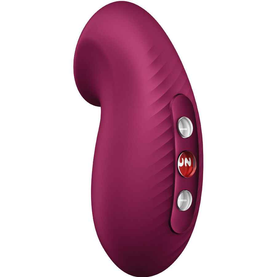 FUN FACTORY - VIBRADOR DESIRE AIR PULSE VERMELHO VINHO - VIBRA24 SEXSHOP