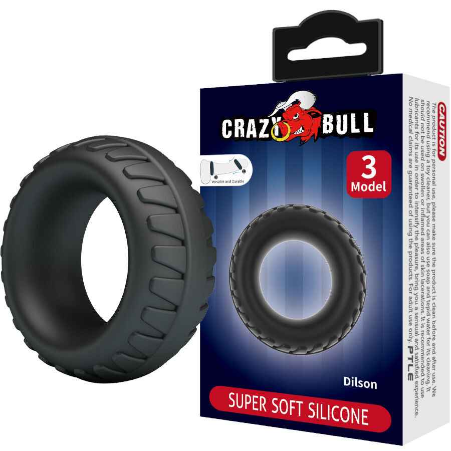 CRAZY BULL - ANEL DE SILICONE DILSON MODELO 3 - VIBRA24 SEXSHOP
