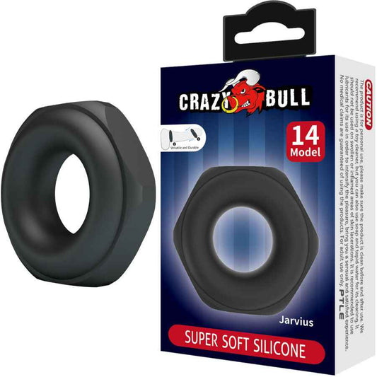 CRAZY BULL - ANEL DE SILICONE JARVIUS MODELO 14 - VIBRA24 SEXSHOP
