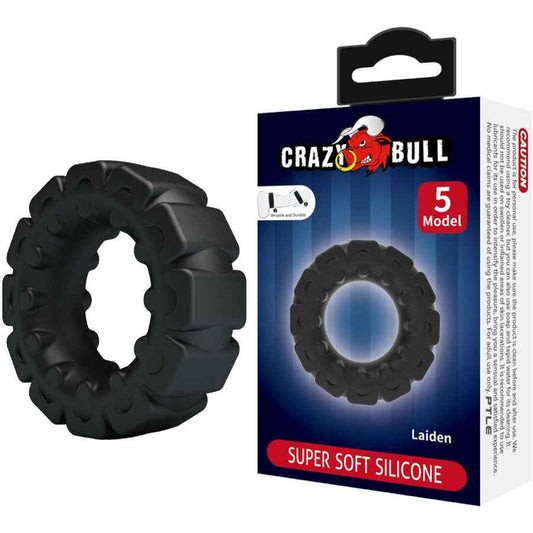 CRAZY BULL - ANEL DE SILICONE LAIDEN MODELO 5 - VIBRA24 SEXSHOP