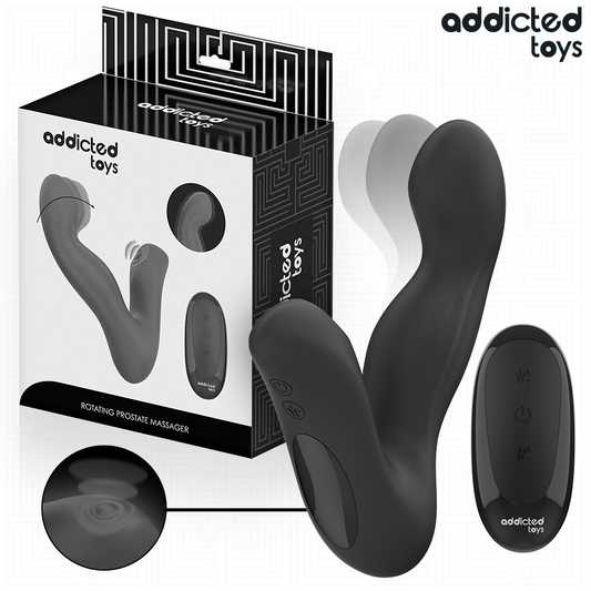 ADDICTED TOYS - MASSAGEADOR DE PRÓSTATA OSCILANTE COM MODO DE PULSAÇÃO E CONTROLE REMOTO - VIBRA24 SEXSHOP