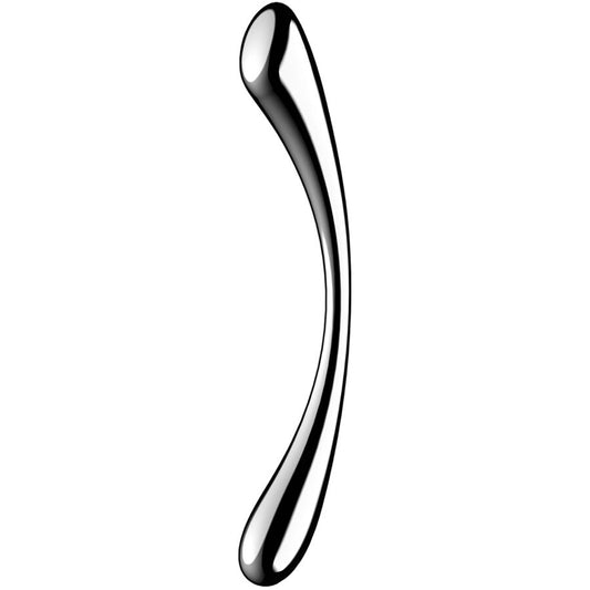 SATISFYER - COSMIC CREST 1 DILDO DE AÇO INOXIDÁVEL COM DUAS EXTREMIDADES - VIBRA24 SEXSHOP