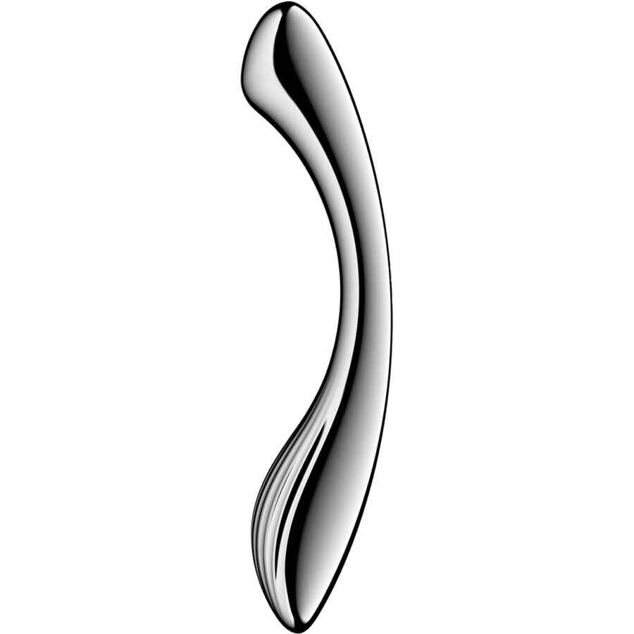 SATISFYER - PURE GRAVITY 1 DILDO DE AÇO INOXIDÁVEL COM DUAS EXTREMIDADES