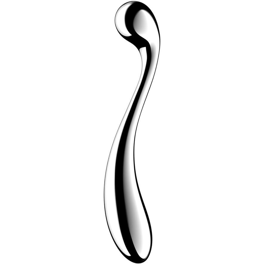 SATISFYER - STAR FORCE 4 DILDO DE AÇO INOXIDÁVEL COM DUAS EXTREMIDADES - VIBRA24 SEXSHOP