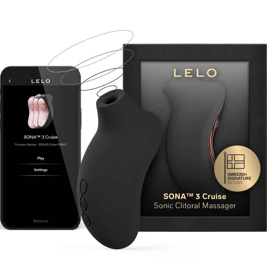 LELO - SONA 3 CRUISE MASSAGEADOR CLITÓRICO SÔNICO PRETO - VIBRA24 SEXSHOP