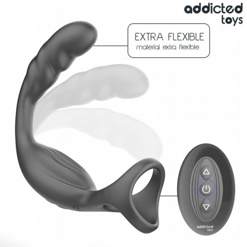 Anel Peniano para Próstata com Controle Remoto - Addicted Toys - VIBRA24 SEXSHOP