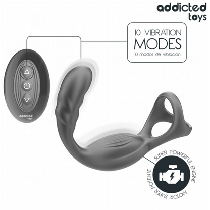 Anel Peniano para Próstata com Controle Remoto - Addicted Toys - VIBRA24 SEXSHOP