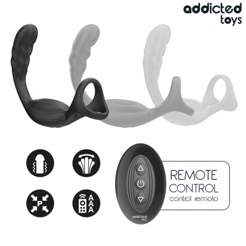 Anel Peniano para Próstata com Controle Remoto - Addicted Toys - VIBRA24 SEXSHOP