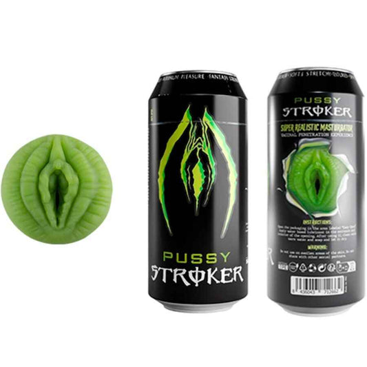 ALIVE - PUSSY STROKER MASTURBATOR VAGINA BEBIDA ENERGÉTICA EM LATA - VIBRA24 SEXSHOP