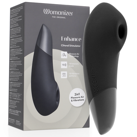 WOMANIZER - ESTIMULADOR CLITORIAL INTENSO PRETO - VIBRA24 SEXSHOP