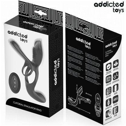 Addicted Toys – Anel Peniano Duplo com Estimulador Clitórico: 3 Motores e 10 Modos para Prazer Compartilhado