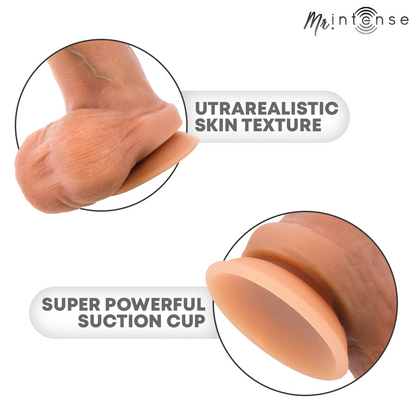 Mr Intense – Bruce S: Dildo Realista com Testículos, Textura Ultrarrealista e Ventosa