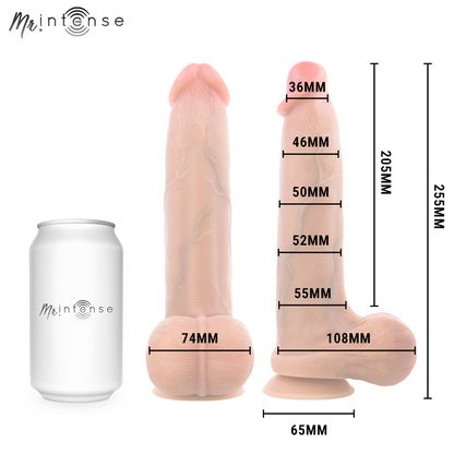 Mr Intense – Bruce XL: Dildo Imponente com Testículos, Textura Realista e Ventosa