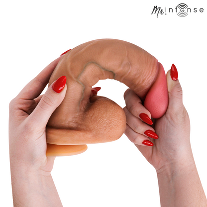 Mr Intense – Gary XL: Pênis de Silicone com Testículos, Textura Hiper-Realista e Ventosa para Experiências Extremas