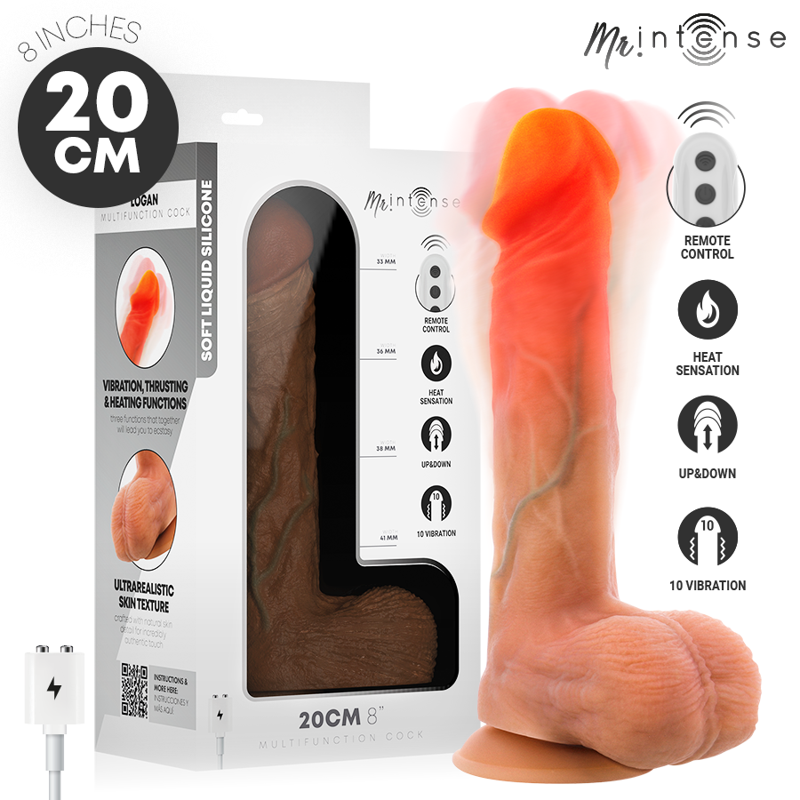Mr Intense – Logan: Vibrador com Calor, Movimento e Controle Remoto para Experiência Premium