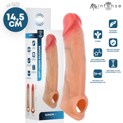 Mr Intense – Simon M: Capa Peniana em Silicone com Textura Ultrarrealista para Intensificar o Prazer