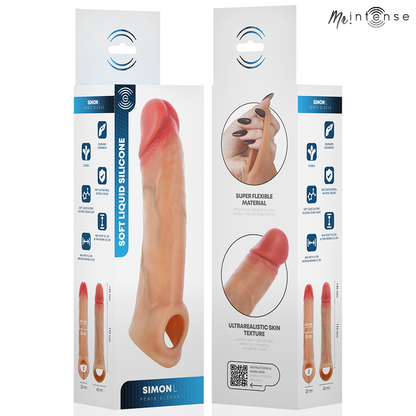 Mr Intense – Simon L: Capa Peniana em Silicone com Textura Ultrarrealista para Intensificar o Prazer