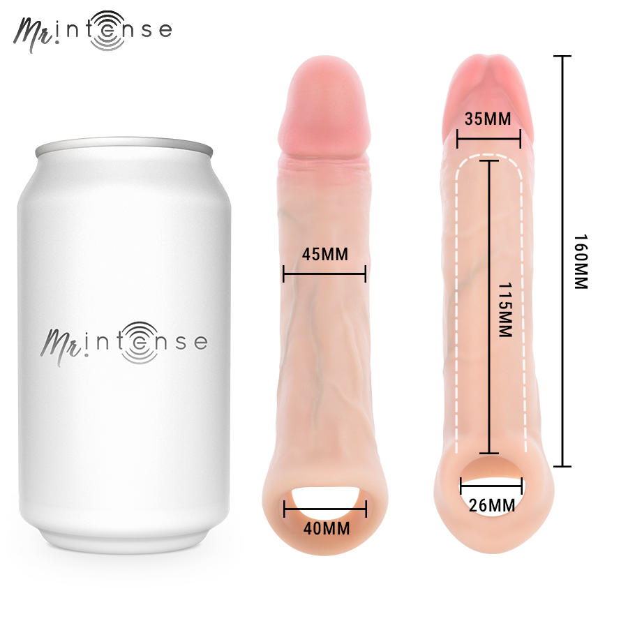 Mr Intense – Simon L: Capa Peniana em Silicone com Textura Ultrarrealista para Intensificar o Prazer
