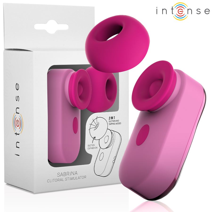 INTENSE - ESTIMULADOR DE CLITÓRIS SABRINA ROSA - VIBRA24 SEXSHOP