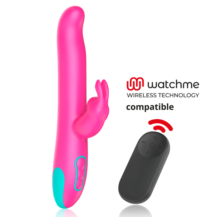HAPPY LOKY - PLUTO VIBRADOR RABBIT E ROTADOR + CONTROLO REMOTO WATCHME - VIBRA24 SEXSHOP