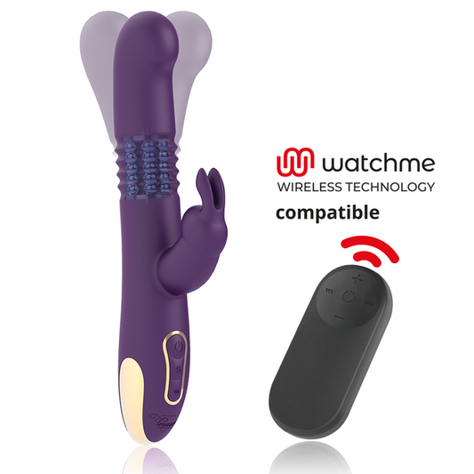 TREASURE - BASTIAN VIBRADOR RABBIT UP & DOWN ROTADOR E VIBRADOR + CONTROLO REMOTO WATCHME - VIBRA24 SEXSHOP