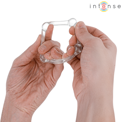 Intense – Bourne: Conjunto de 3 Anéis Penianos em Silicone Médico com Design Ergonômico e Acabamento Premium