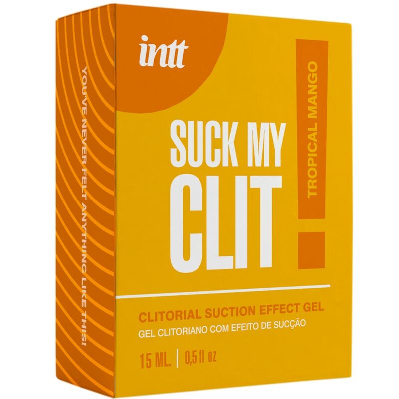 INTT – Suck My Clit Gel: Gel com Efeito de Sucção, Vibração e Aquecimento em Sabor Manga Tropical