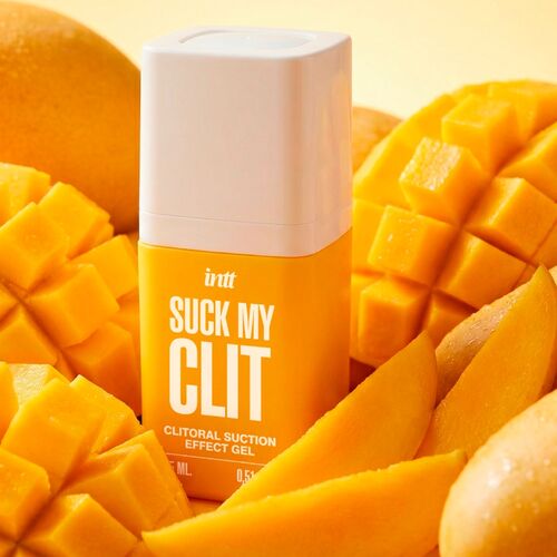 INTT – Suck My Clit Gel: Gel com Efeito de Sucção, Vibração e Aquecimento em Sabor Manga Tropical