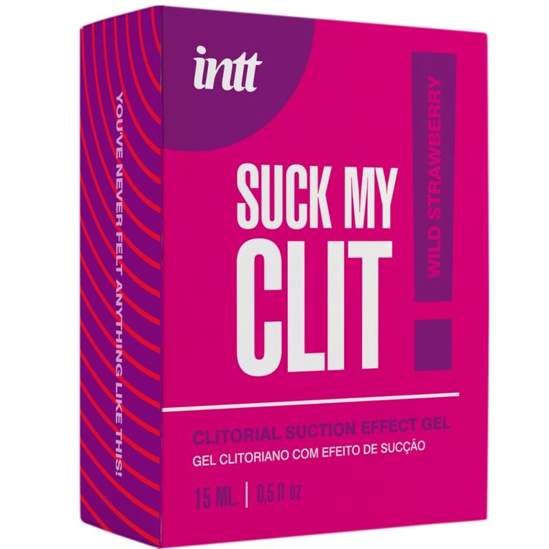 INTT – Suck My Clit Gel: Gel Inovador com Efeito de Sucção, Vibração e Aquecimento em Sabor Morango Silvestre
