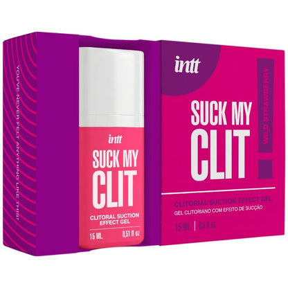 INTT – Suck My Clit Gel: Gel Inovador com Efeito de Sucção, Vibração e Aquecimento em Sabor Morango Silvestre