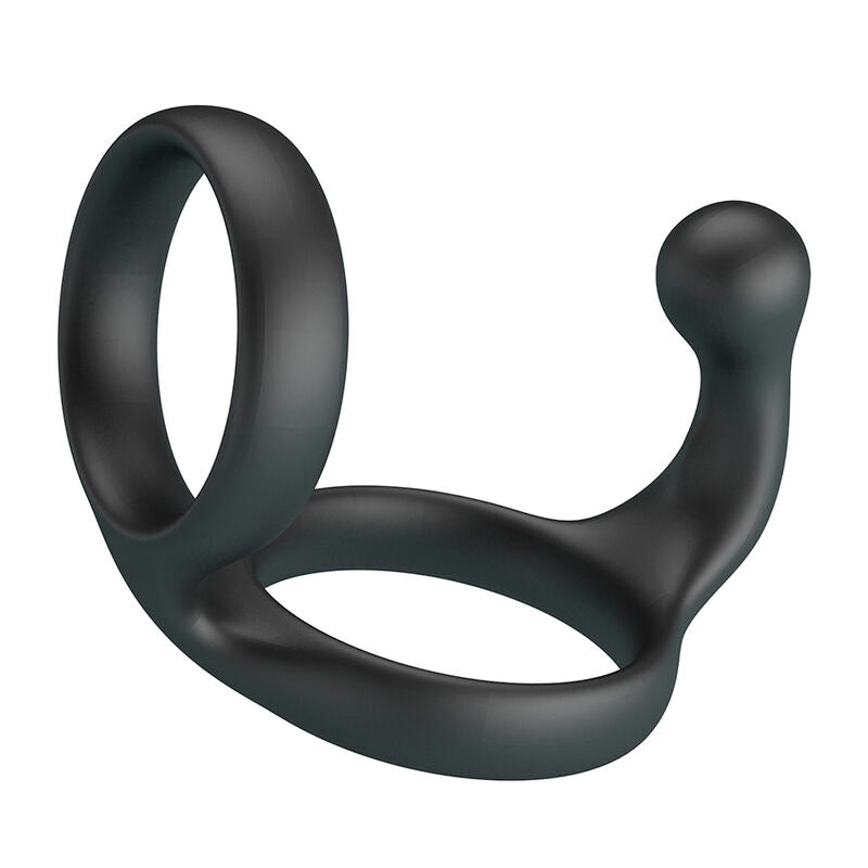 Crazy Bull – Florian: Anel Duplo Ergonômico para Pênis e Testículos com Estimulação Curva e Firmeza Duradoura