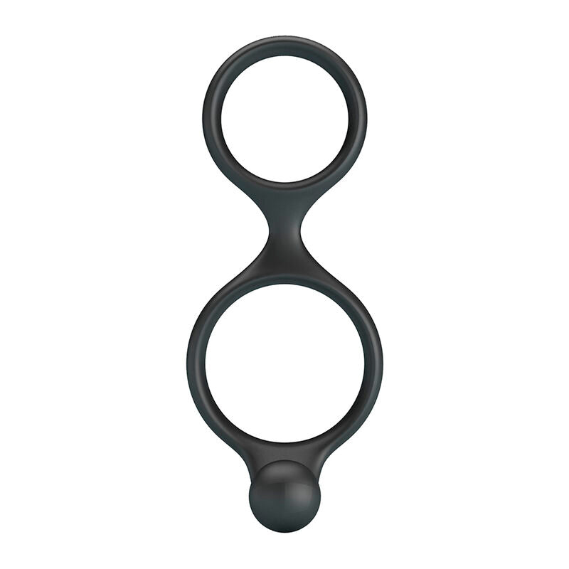 Crazy Bull – Florian: Anel Duplo Ergonômico para Pênis e Testículos com Estimulação Curva e Firmeza Duradoura