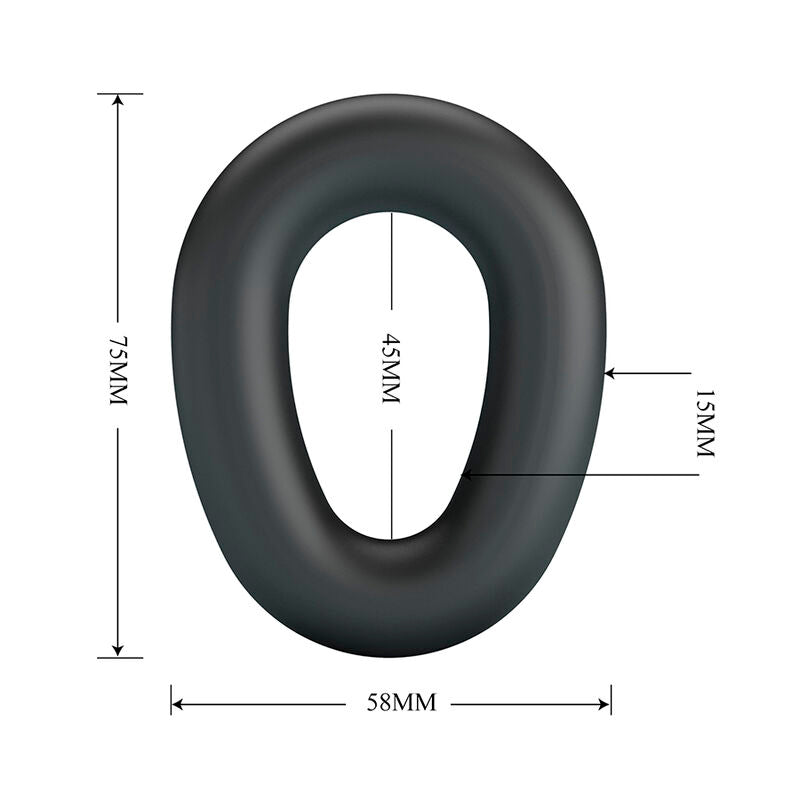 Crazy Bull – Vesper: Anel Peniano Minimalista em Silicone Super Macio para Firmeza e Conforto Duradouros