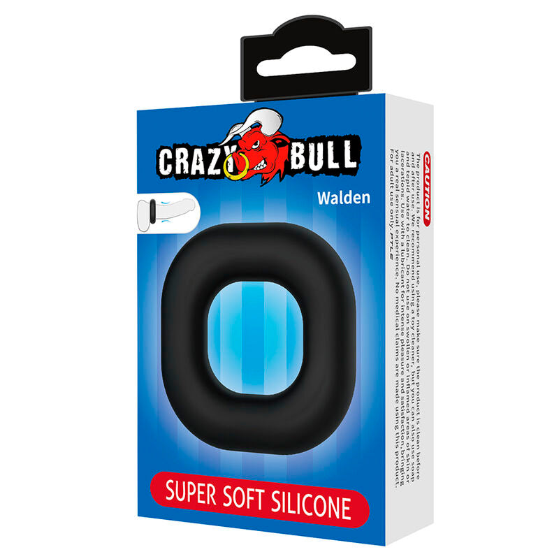 Crazy Bull – Walden: Anel Peniano Robusto em Silicone Super Macio para Firmeza e Conforto Duradouros