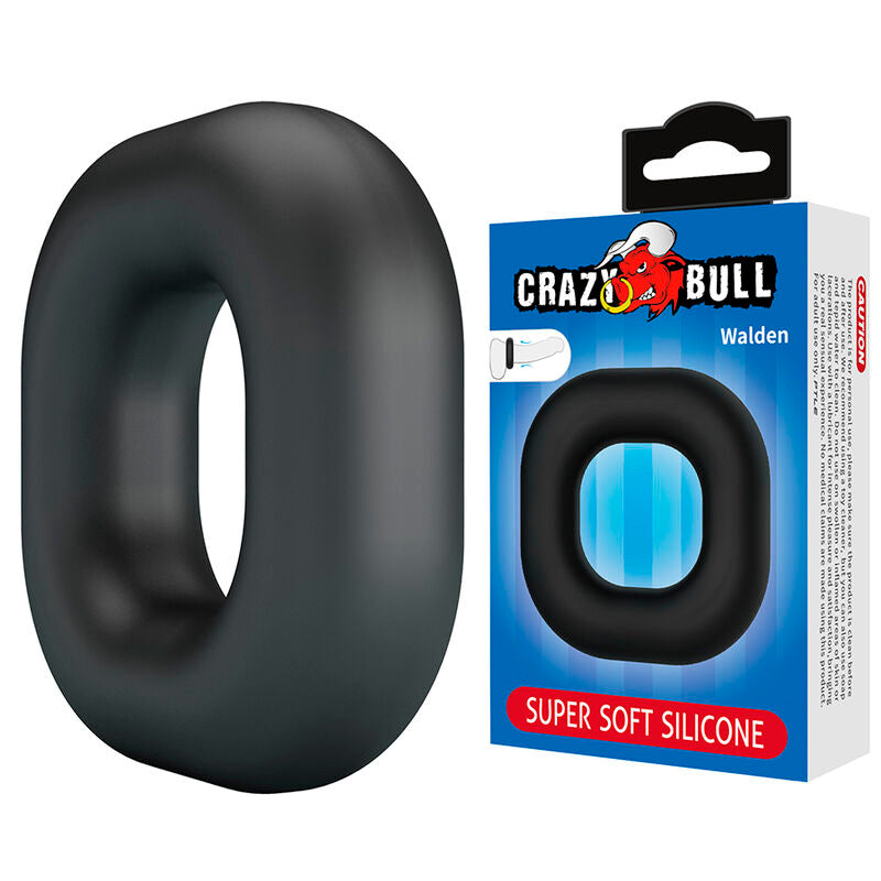Crazy Bull – Walden: Anel Peniano Robusto em Silicone Super Macio para Firmeza e Conforto Duradouros