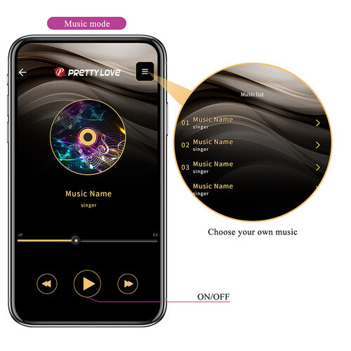 PRETTY LOVE - VIBRADOR DE OVO COM ACIONAMENTO POR APLICATIVO KLAY ROXO