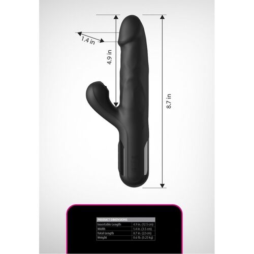 FETISH FANTASY SERIES - VIBRADOR COELHO DE SILICONE SONIX PRETO