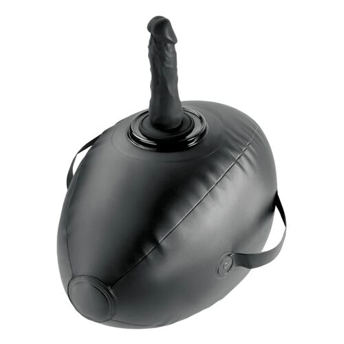 FETISH FANTASY SERIES - BODY DOCK BOLA DE AMOR INSUFLÁVEL COM DILDO PRETA 41,9 CM