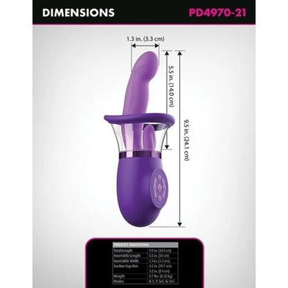 FANTASY FOR HER - VIBRADOR RABBIT PRO PLUS ULTIMATE PLEASURE ROXO 20,3 CM