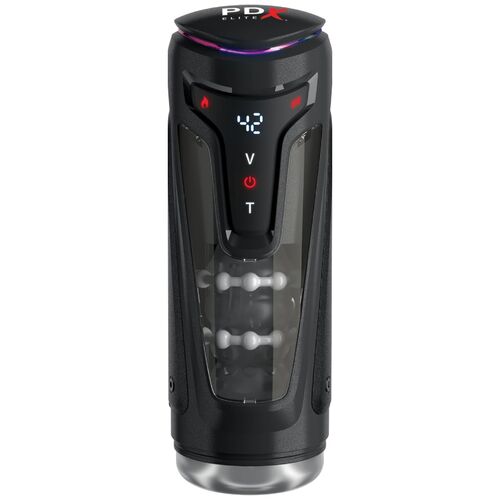 PDX ELITE - MOTO-BATOR PRO MASTURBADOR AUTOMÁTICO COM VIBRAÇÃO E AQUECIMENTO 26,5 CM