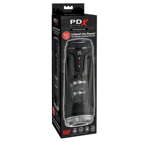 PDX ELITE - MOTO-BATOR PRO MASTURBADOR AUTOMÁTICO COM VIBRAÇÃO E AQUECIMENTO 26,5 CM