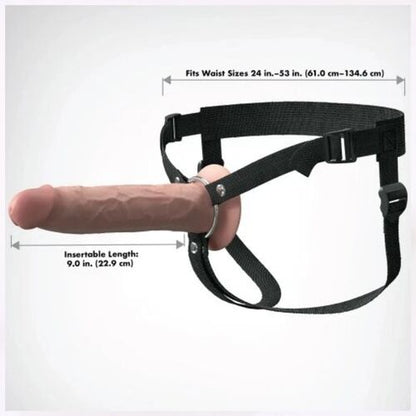 FANTASY X-TENSIONS - ELITE REALISTIC HOLLOW STRAP-ON 24.1 CM