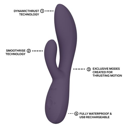LELO - INA THRUST RABBIT VIBRADOR DE EMPURRA ROXO