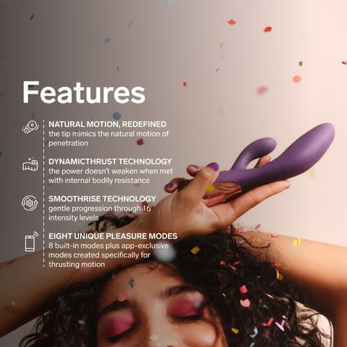 LELO - INA THRUST RABBIT VIBRADOR DE EMPURRAÇÃO PRETO