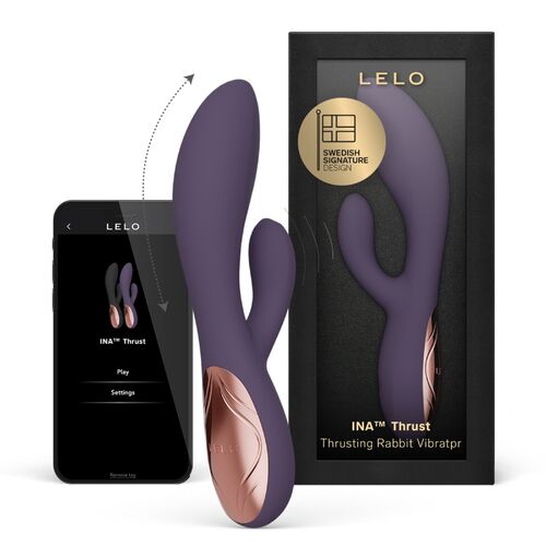 LELO - INA THRUST RABBIT VIBRADOR DE EMPURRA ROXO