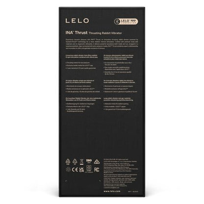 LELO - INA THRUST RABBIT VIBRADOR DE EMPURRAÇÃO PRETO